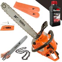 Motosserra Terra Mt520 C-sabre 18? + Sabre 20? + óleo Toyama