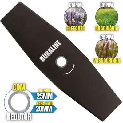 Roçadeira Tekna Rl520ac 52cc + Lâminas 2 Pontas E 80 Dentes