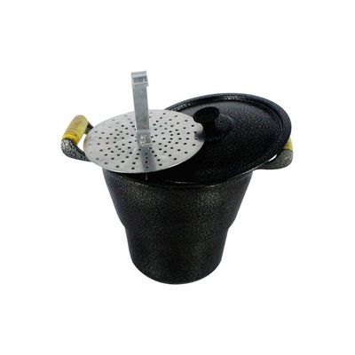Cuscuzeiro Panela Alumínio Fundido Craqueado Preto N20