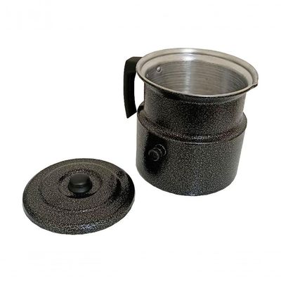 Leiteira Fervedor De Leite Com Apito 2l Preta Craqueada