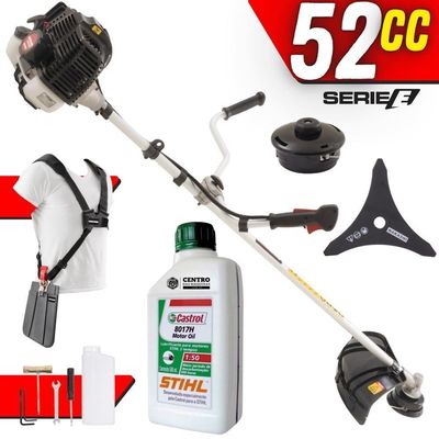 Roçadeira Kawashima Kw52le Faca 3p + Carretel + óleo Stihl