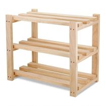 Jogo Estante Expositora Treliça 5 Prateleiras Madeira Pinus
