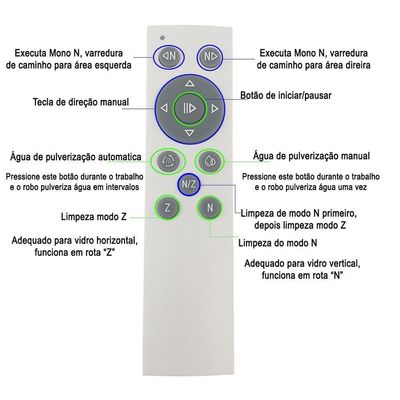 Robo Limpa Janela Vidro Espelho Vidraça Automatico Inteligente Controle Sensor Antiqueda Limpeza