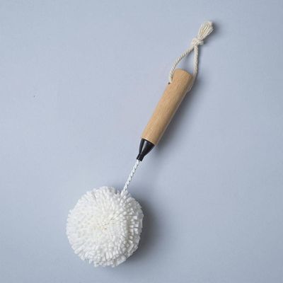 Escova De Bambu Oikos Flexível Para Limpeza De Copos Preta