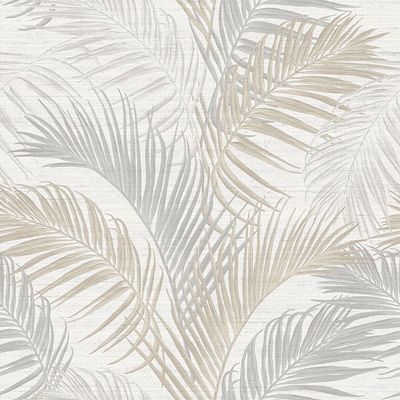 Papel De Parede Tradizioni Folhagem Cinza 33311