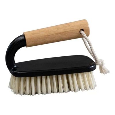 Escova De Limpeza Multiuso Com Cabo De Bambu Oikos:preto
