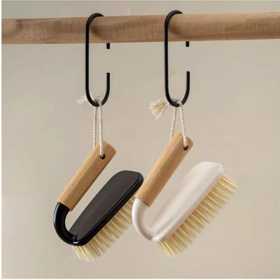 Escova De Limpeza Multiuso Com Cabo De Bambu Oikos:preto