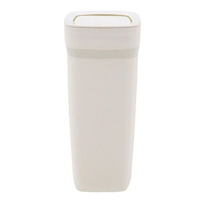 Lixeira Tramontina Compact Em Polipropileno Branco Com Tampa Basculante 10,5 L Tramontina