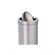 Lixeira Inox Tampa Basculante 7,8l Decorline 18,5x29cm