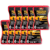 Kit Com 10 Esponja Limpeza 12x17x5cm - Proauto
