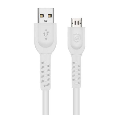 Kit Carregador Turbo Triplo + Cabo Dual Shock Micro USB V8 Branco - Gshield