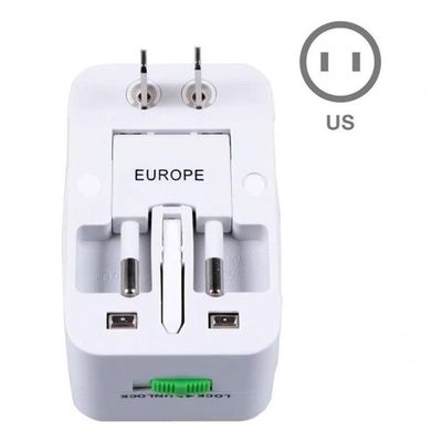 Adaptador Tomada Universal Internacional Viajem + 150 Países