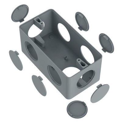 Condulete Pvc Múltiplo 1" Cinza Inpol