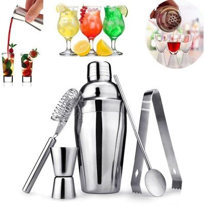 Kit Caipirinha Coqueteleira Profissional Aço Inox 5 Peças