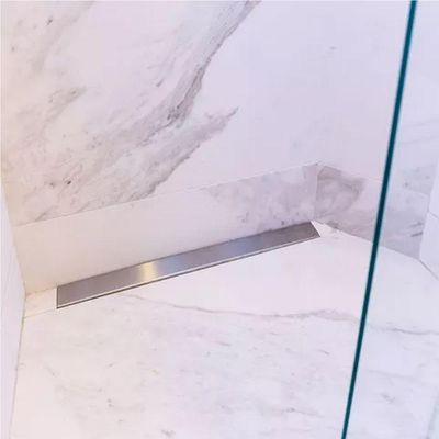 Ralo Linear Oculto Inox 40cm Banheiro Lavabo Anti Odor Anti Inseto Invisivel Seguro Higienico
