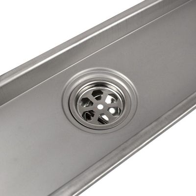 Ralo Linear Oculto Inox 40cm Banheiro Lavabo Anti Odor Anti Inseto Invisivel Seguro Higienico