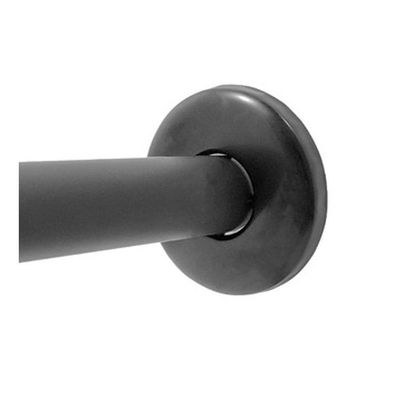 Ducha Chuveiro Inox 20X20 Preto Fosco Quadrado Parede Suporte Redondo Banheiro Piscina Area Externa