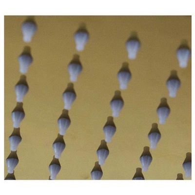 Ducha Chuveiro Dourado Inox Teto Slim 20X20 Quadrado