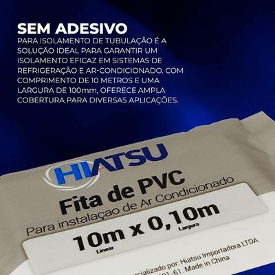 Fita Pvc S-adesivo 100mm X 10m Para Tubo 1 Unidade