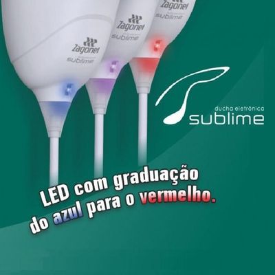 Chuveiro Ducha Sublime Eletrônica Zagonel - Branco Voltagem:220v 220v