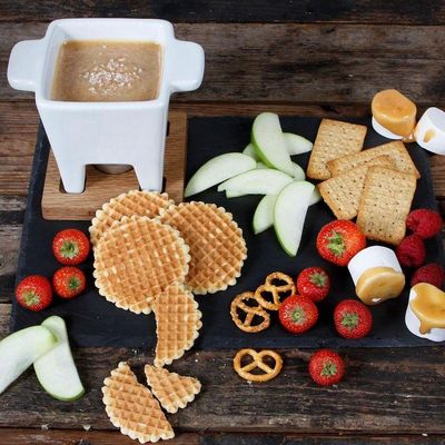Fondue Em Cerâmica 5 Peças Bianco 300ml Boska Branco