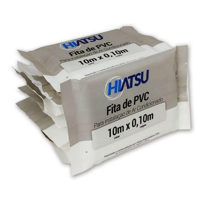 Fita Pvc S-adesivo 100mm X 10m Para Tubo 10 Unidades
