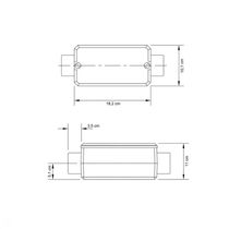 Condulete Fixo 2.1-2" Tipo "c" - Com Tampa - Rosca Npt - Com Pintura Eletrostática A Pó Tramontina