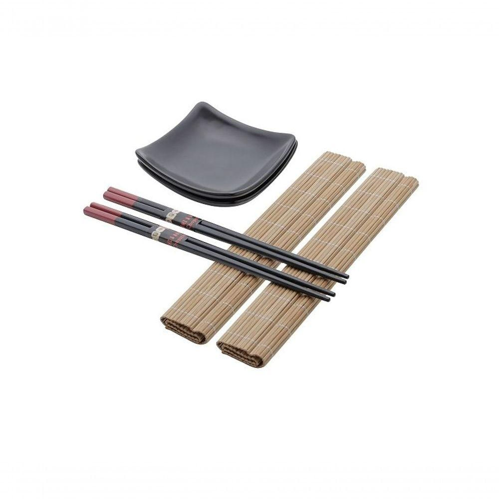 Conjunto Para Sushi De Bambu E Cerâmica 7254 - Lyor