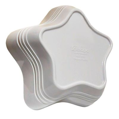 Kit 2 Tigelas Bowl Melamina Estrela Branca 900ml