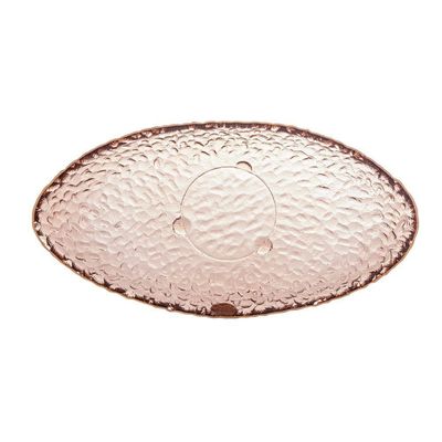 Bowl De Cristal Martelado Com Borda Dourada Taj âmbar 28963 - Wolff