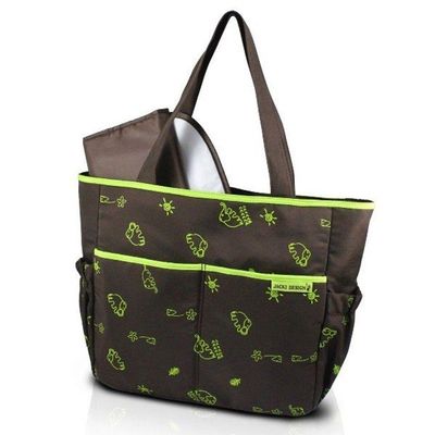 Bolsa De Bebê Estampada Mama & Me Jacki Design Marrom/verde
