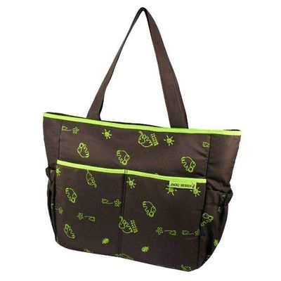 Bolsa De Bebê Estampada Mama & Me Jacki Design Marrom/verde