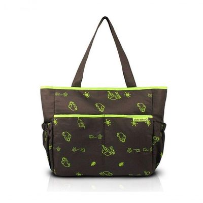 Bolsa De Bebê Estampada Mama & Me Jacki Design Marrom/verde