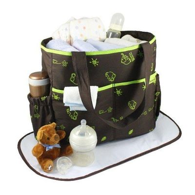 Bolsa De Bebê Estampada Mama & Me Jacki Design Marrom/verde