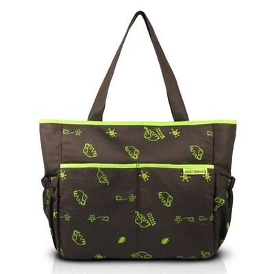 Bolsa De Bebê Estampada Mama & Me Jacki Design Marrom/verde