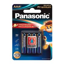 Pilha Alcalina Premium Panasonic Aaa Palito Cartela C-4 Lr03egr-4b96 - Pç - 4
