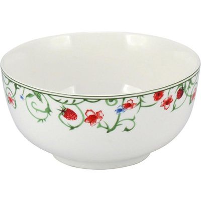 Delicata Tigela 7X14X14Cm 500Ml Bonechina Verde 4Pç