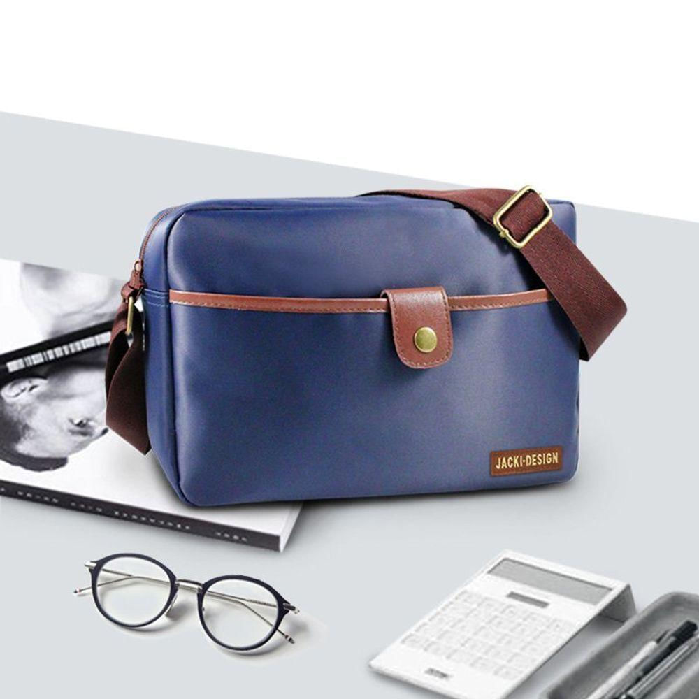 Bolsa Transversal For Men Jacki Design Azul/marrom