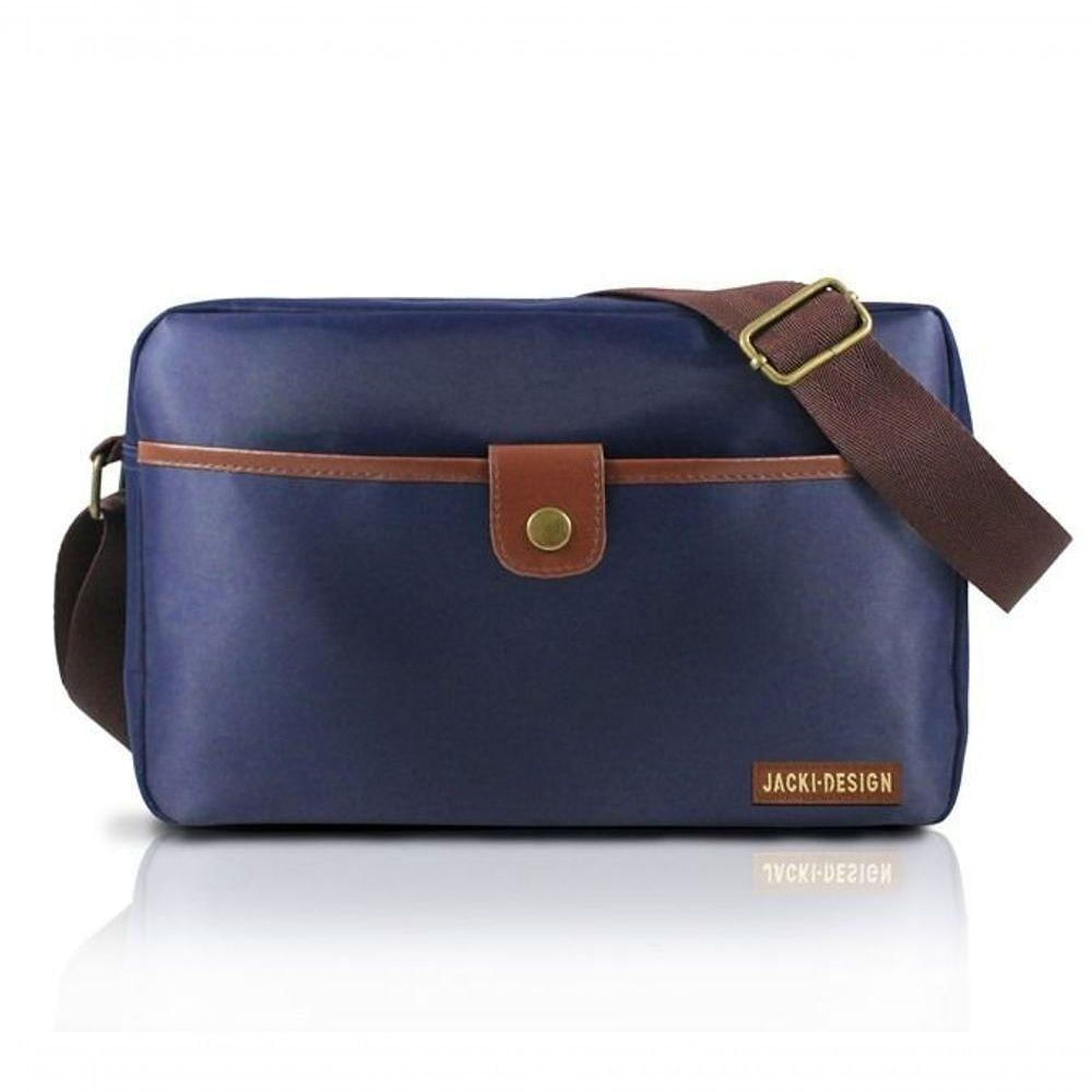 Bolsa Transversal For Men Jacki Design Azul/marrom