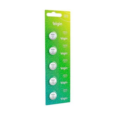 Bateria Lítio Cr2032 Elgin Cartela C-5un - Pç - 5
