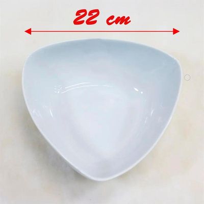 Kit 6 Tigela De Melamina Triangular Gourmet 1,4l 22x8cm