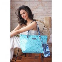 Kit De Bolsa E Necessaire De 2 Pçs Glitz Jacki Design Azul