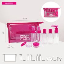 Kit De Frascos Com 10 Peças Jacki Design Pink