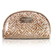 Necessaire Meia Lua Diamantes Jacki Design Dourado