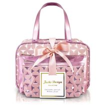 Kit De Necessaire Com 3 Pçs Glitz Jacki Design Rosa