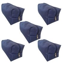 Kit 5 Necessaire Organizadora De Malas E Maquiagens Azul Escuro