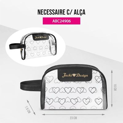 Necessaire Com Alça Jacki Design - Love Preto