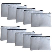 Kit 10 Necessaire 12x18 Quadrada Estojo Sublimação Dtf Branco