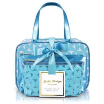 Kit De Necessaire Com 3 Pçs Glitz Jacki Design Azul