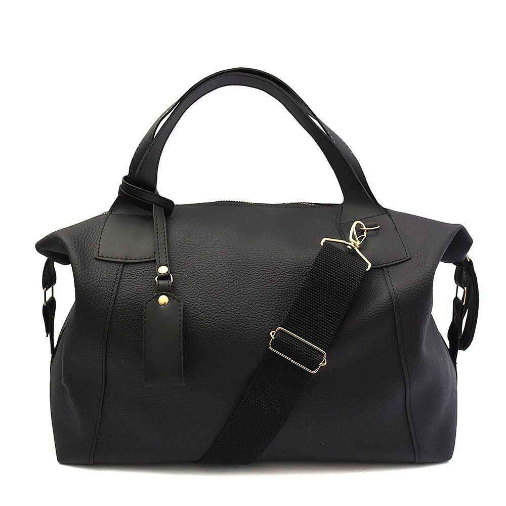 Bolsa Sacola Casual Feminino Com Alça Transversal Zíper Interno E Externo